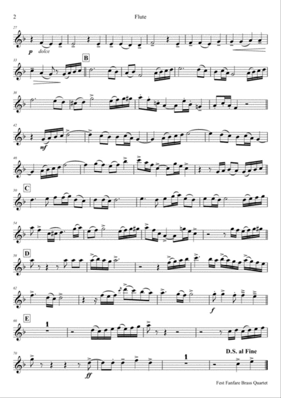 Fest Fanfare - Classical Festive Fanfare - Opener - Wind Trio Woodwind Trio scores gallery preview page 5
