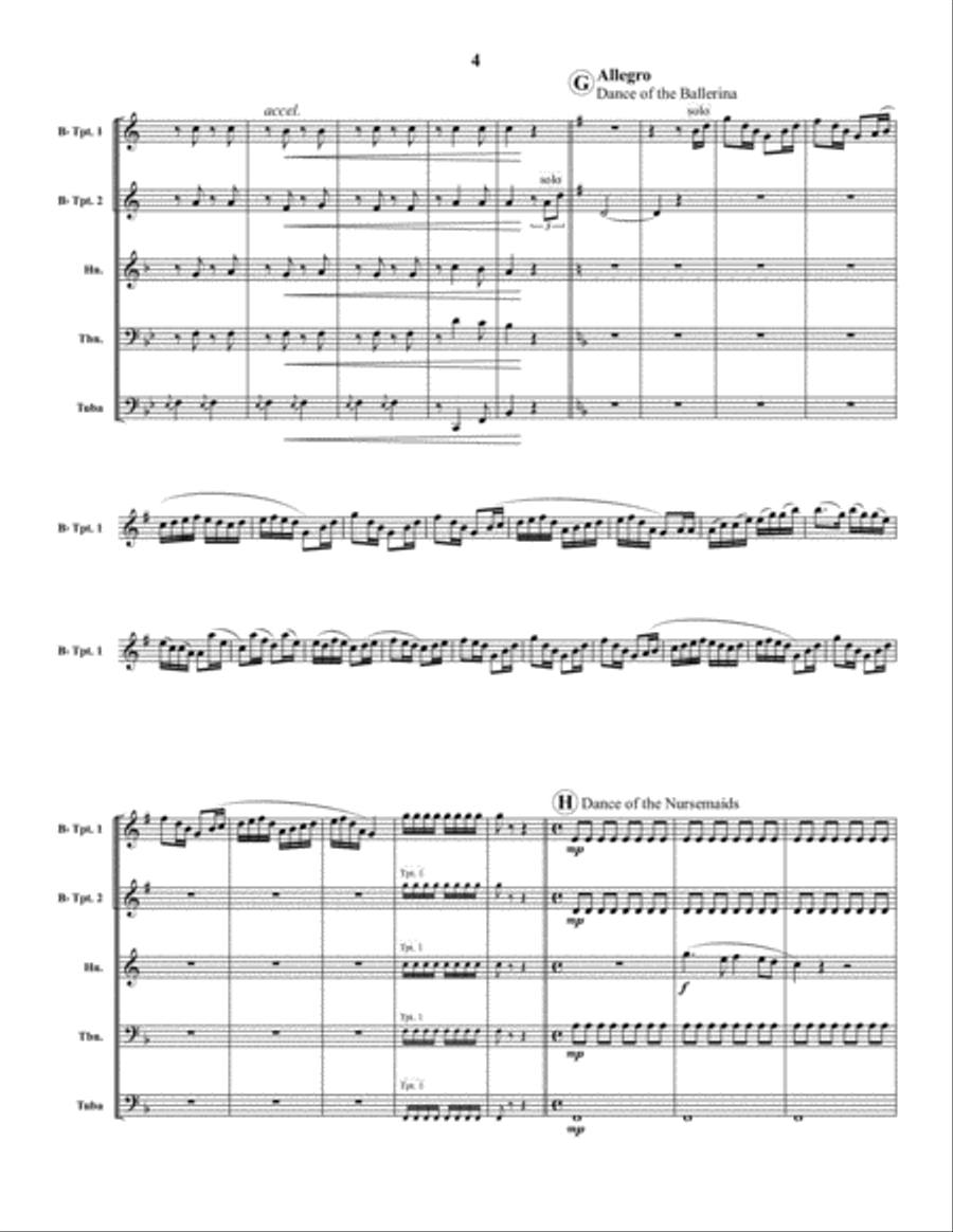 Scenes from Petrushka Scenes from Petrushka Brass Quintet scores gallery preview page 4