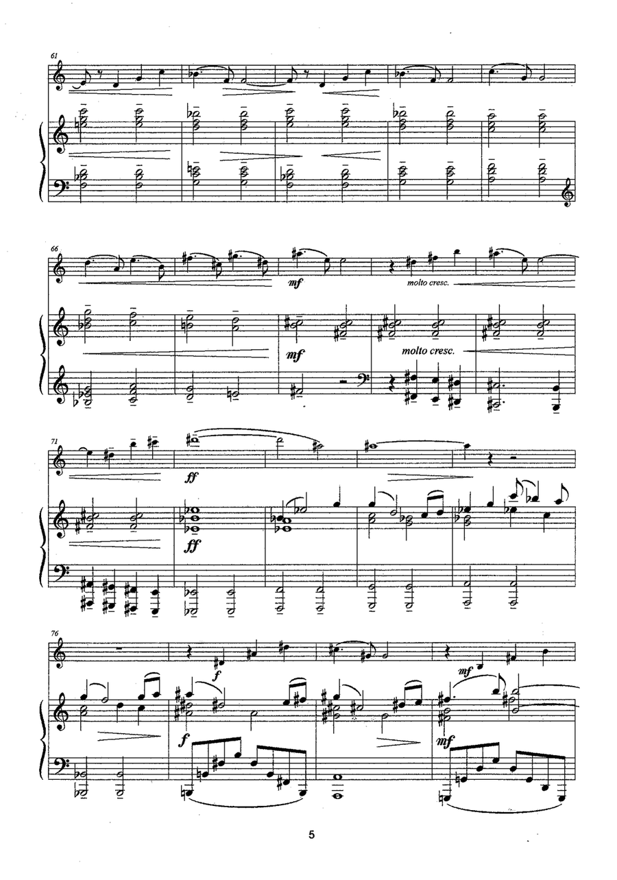 Sonatina for Oboe and Piano Piano scores gallery preview page 5