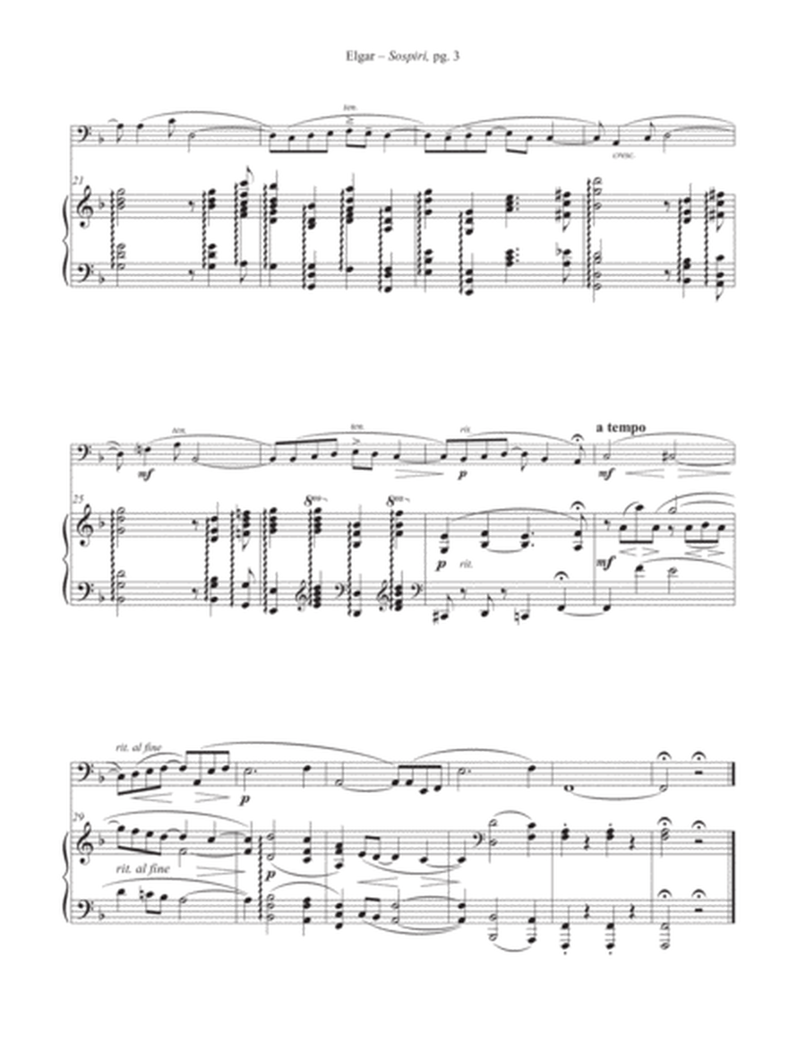 Sospiri (Sighs) for Tuba and Piano