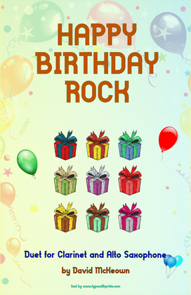 Happy Birthday Rock, for Clarinet and Alto Saxophone Duet