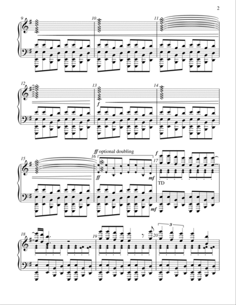 Livin' On A Prayer - Score Only Handbell Choir scores gallery preview page 2