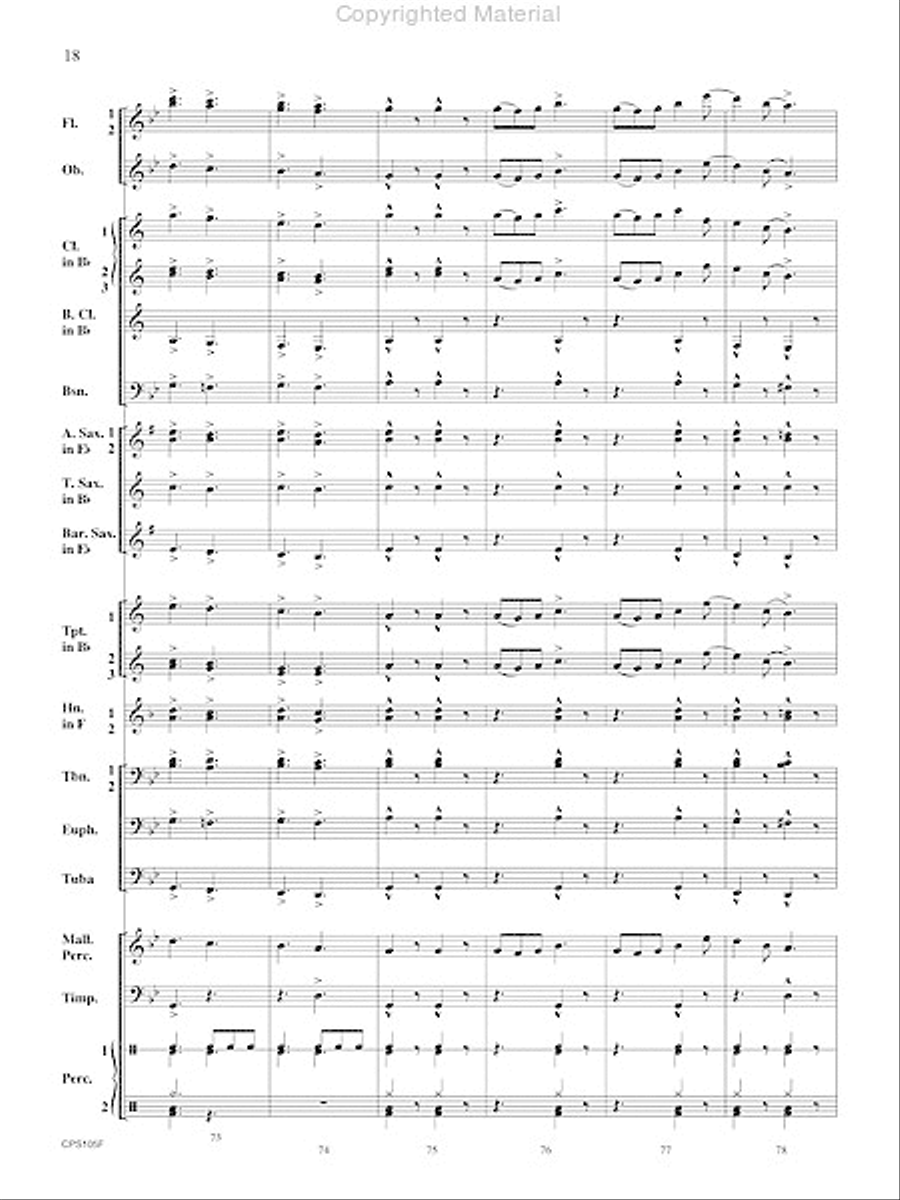 A Land Remembered A Land Remembered Concert Band scores gallery preview page 19