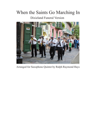 Book cover for When the Saints Go Marching In (for Saxophone Quintet)