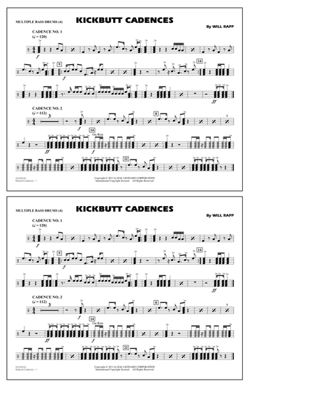 Kickbutt Cadences - Multiple Bass Drums