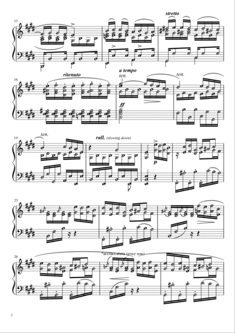 Etude Op. 10 No. 3 Tristesse (Chopin) | Piano Solo Grade 7 with note names & meanings