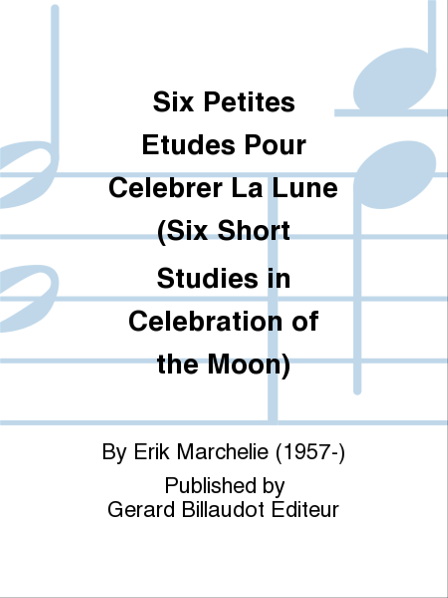 Six Petites Etudes Pour Celebrer La Lune Classical Guitar scores gallery preview page 1