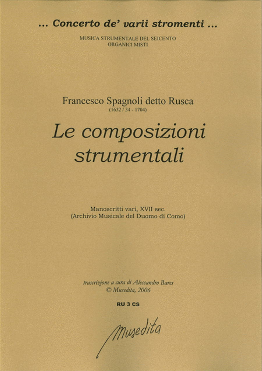 Le composizioni strumentali (ms, duomo di Como) Violin scores gallery preview page 1