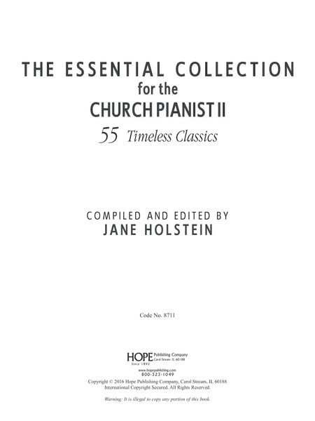 Essential Collection Church Pianist, Vol. 2-Digital Download image number null