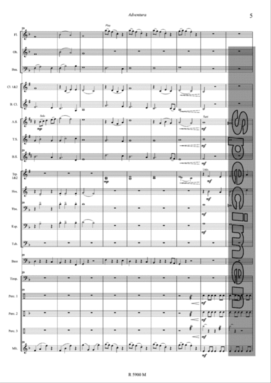 Adventura Concert Band scores gallery preview page 6
