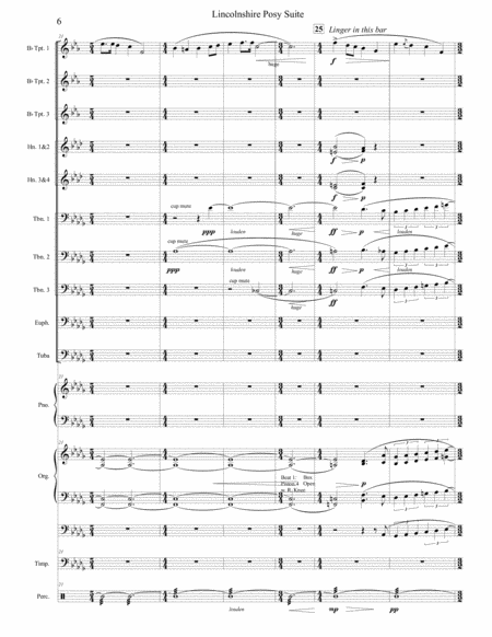 Lincolnshire Posy Suite for Brass Choir