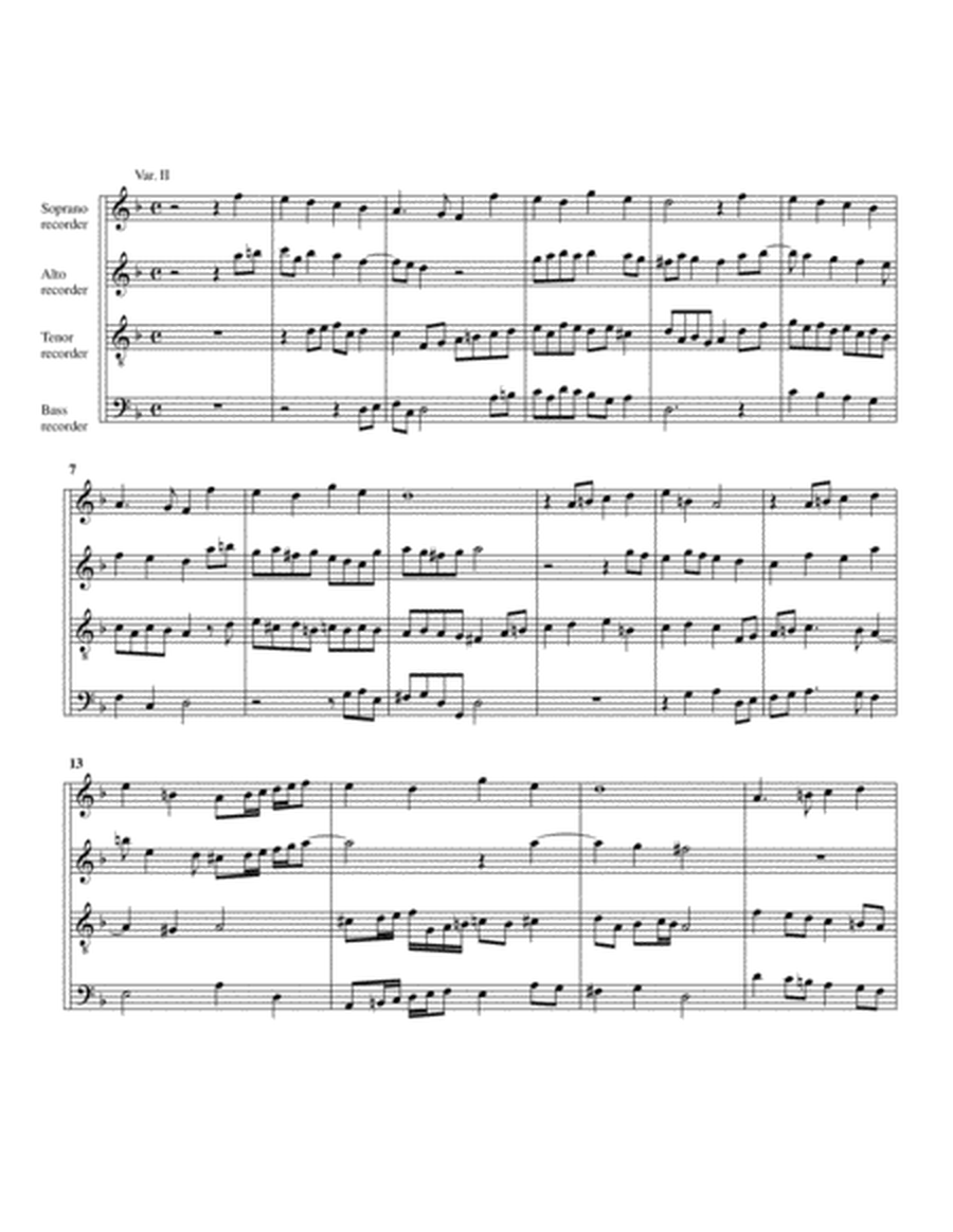 Mein junges Leben hat ein' End SwWV 324 (arrangement for 4 recorders)