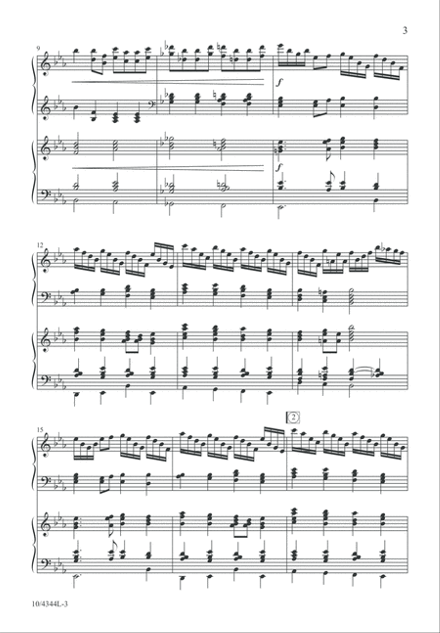 Easter Hymn of Praise 4-Part scores gallery preview page 3