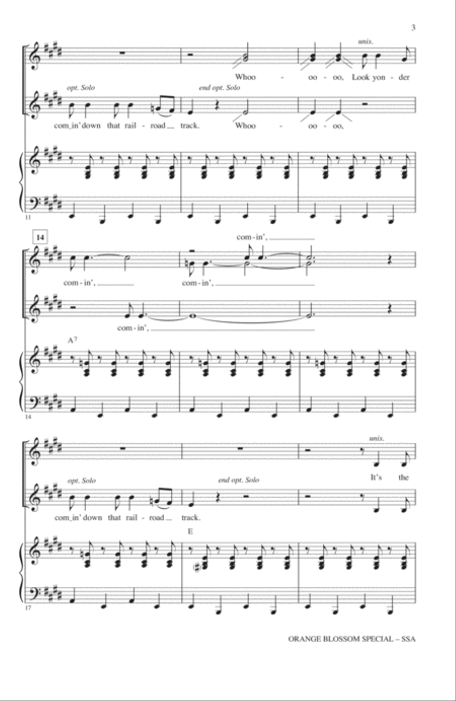 Orange Blossom Special SSA scores gallery preview page 2