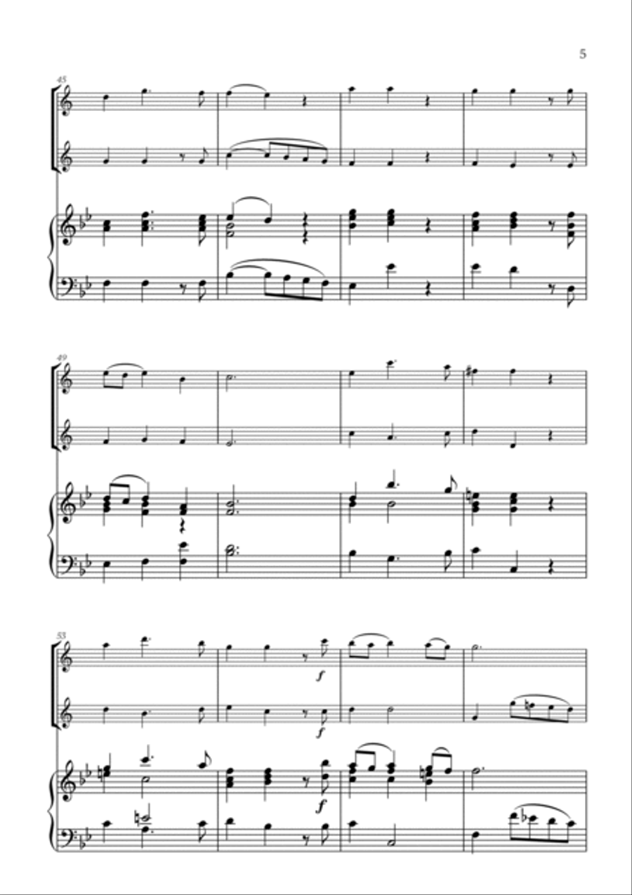 G. F. Haendel - Lascia ch'io pianga (for Clarinet Duet) Clarinet Duet scores gallery preview page 5