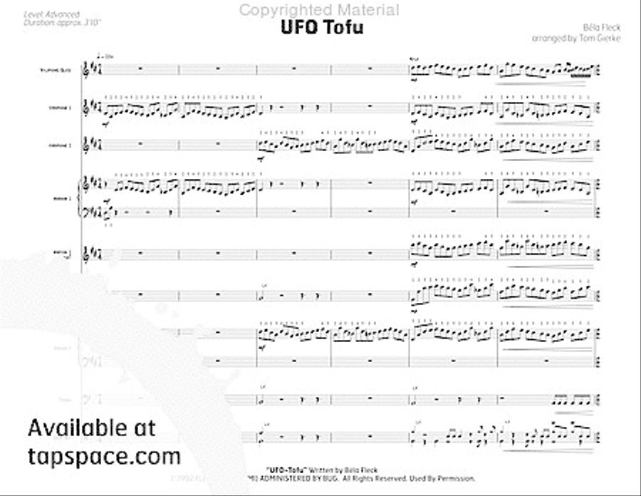 UFO Tofu Percussion Ensemble scores gallery preview page 6