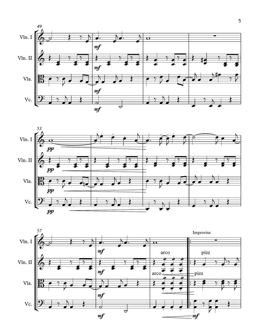 Mas Que Nada String Quartet scores gallery preview page 6