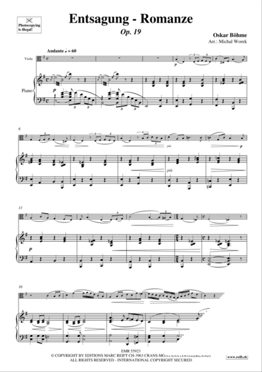 Entsagung - Romanze Entsagung - Romanze Piano Accompaniment scores gallery preview page 3