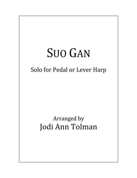 Suo Gan, Harp Solo Harp - Digital Sheet Music