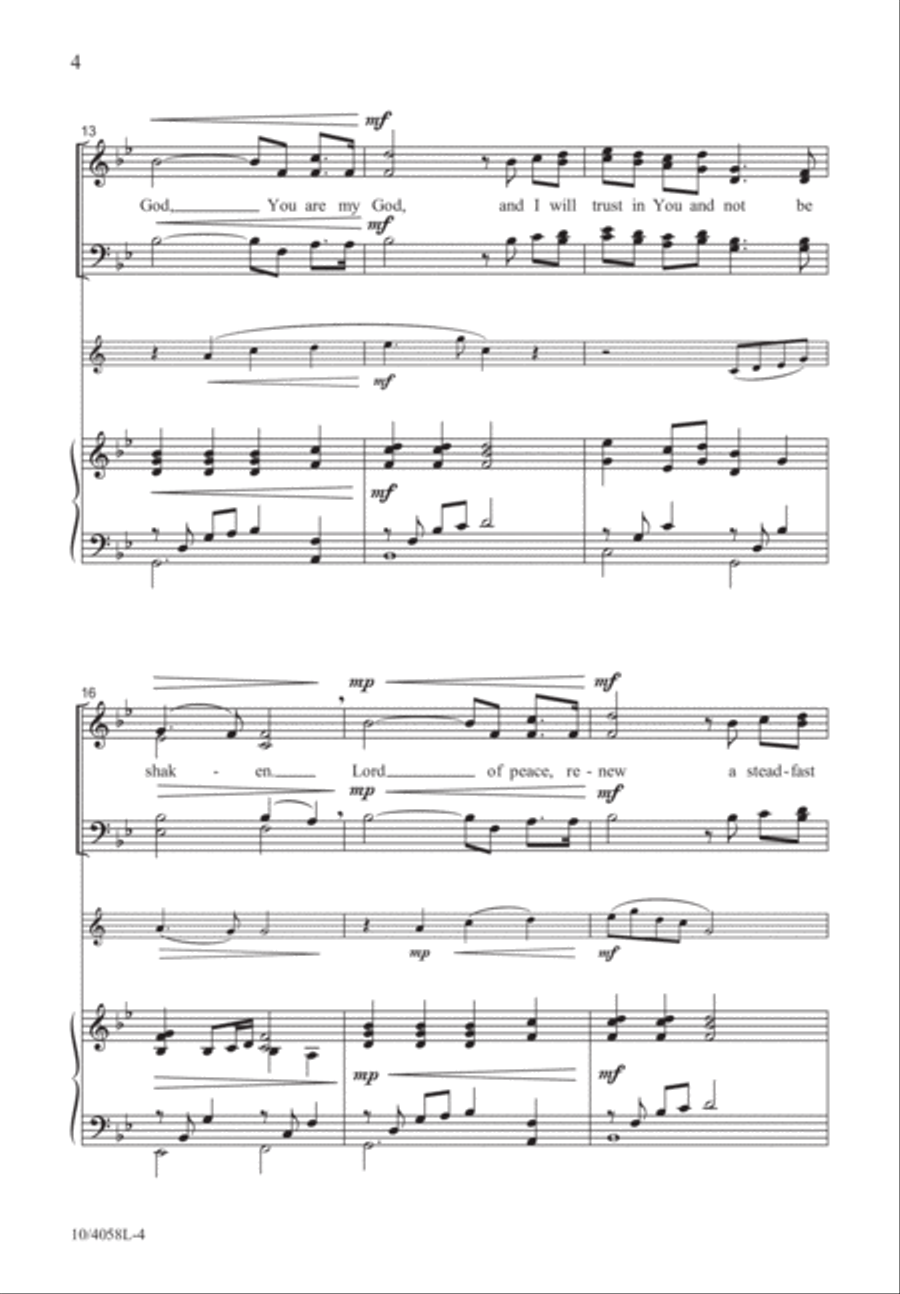 Still, My Soul, Be Still 4-Part scores gallery preview page 5