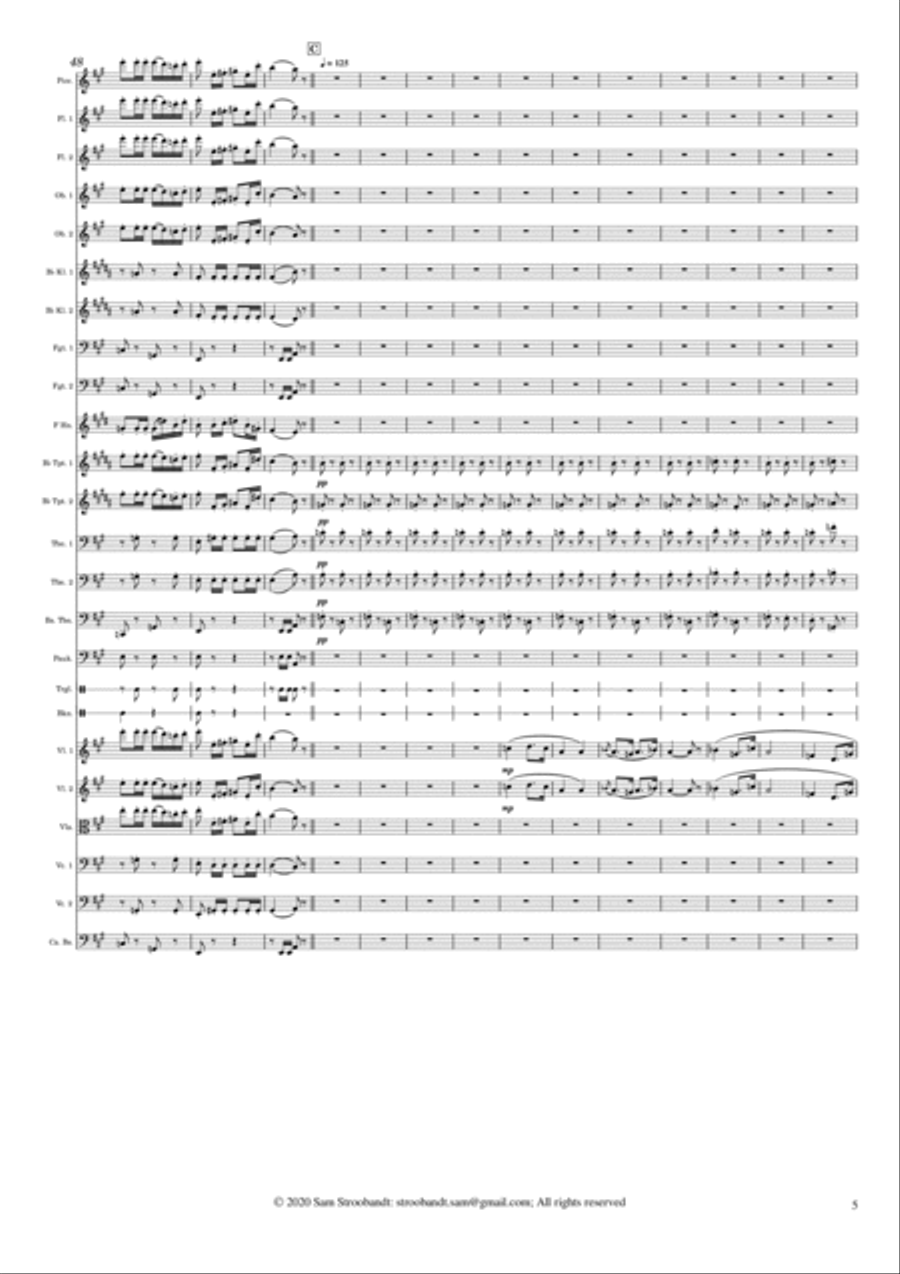 Carmen Suite No.1: Les Toréadors Full Orchestra scores gallery preview page 5