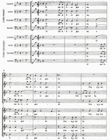 O Che Felice Giorno - Score and parts
