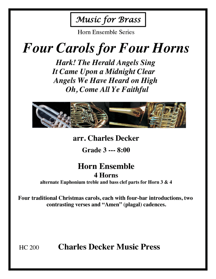 Four Carols for Four Horns image number null