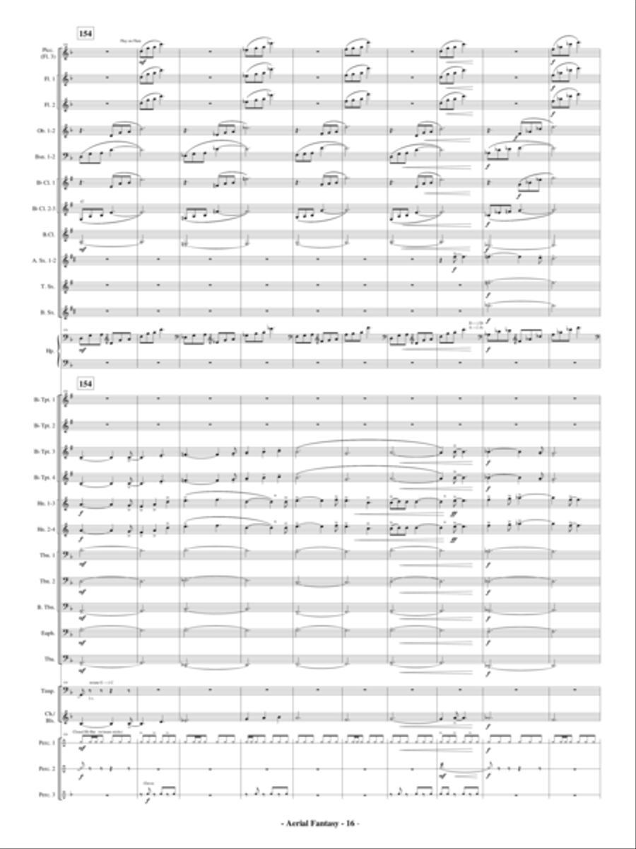 Aerial Fantasy Concert Band scores gallery preview page 17