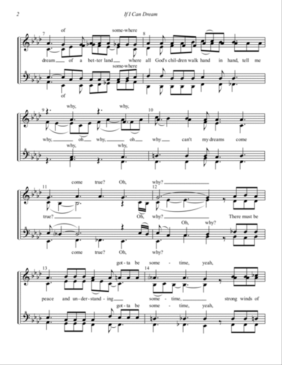 If I Can Dream SSAA scores gallery preview page 2
