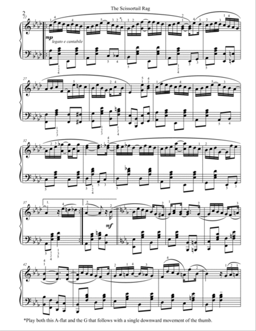 The Scissortail Rag Piano Solo scores gallery preview page 2