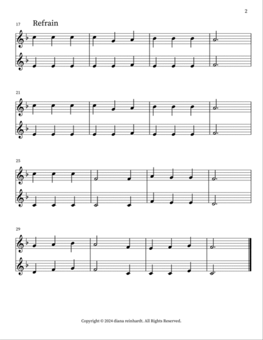 Christ Has Arisen, Alleluia Woodwind Duet scores gallery preview page 2