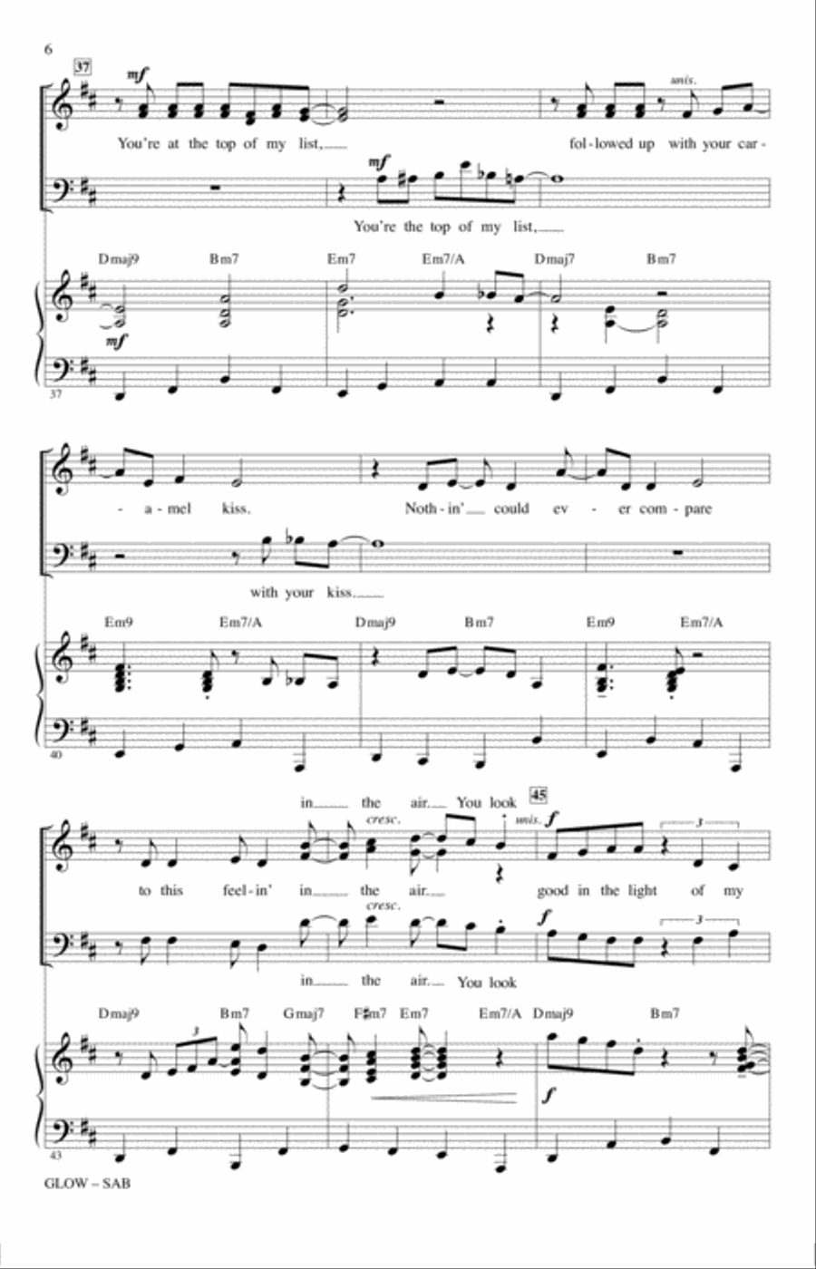 Glow Glow 3-Part scores gallery preview page 5