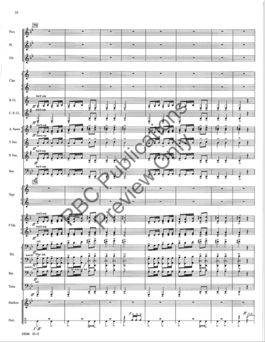 Infinite Horizons Concert Band scores gallery preview page 13