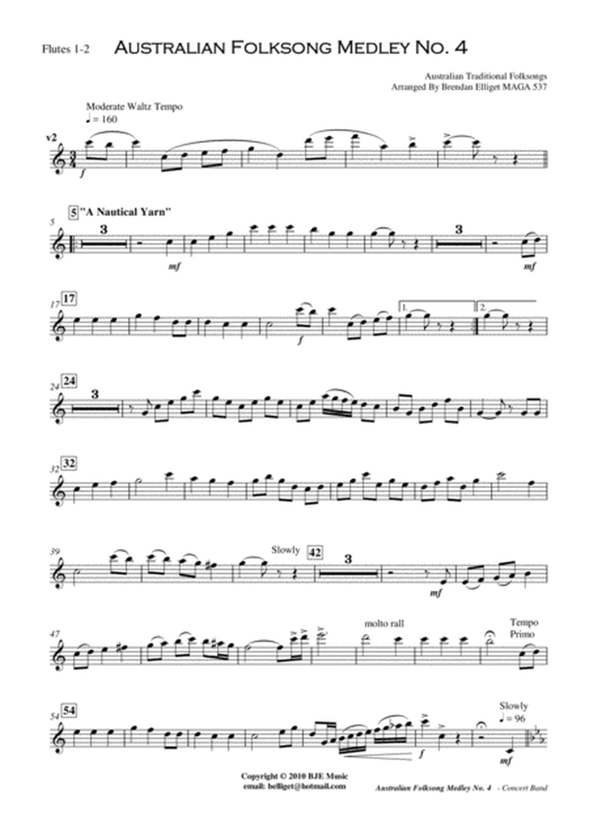 Australian Folksong Medley No. 4 - Concert Band image number null