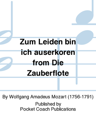 Book cover for Zum Leiden bin ich auserkoren from Die Zauberflote
