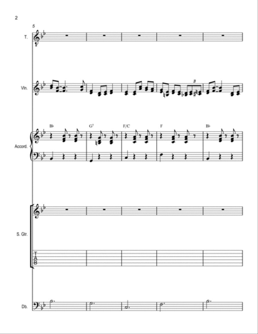Tennessee Waltz Tennessee Waltz Small Ensemble scores gallery preview page 2
