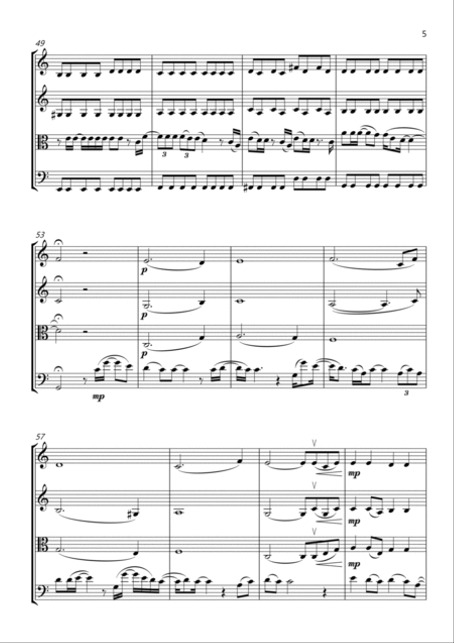 You Make It Real String Quartet scores gallery preview page 5