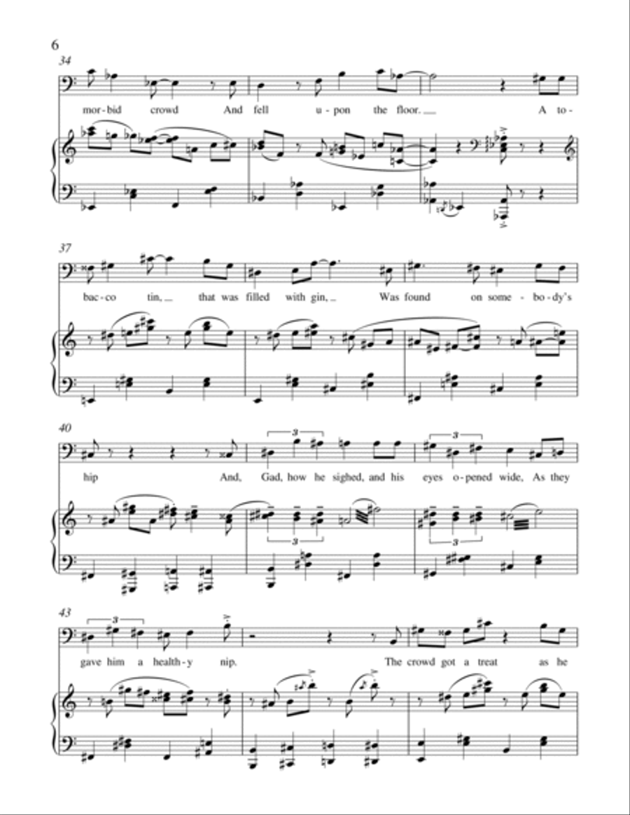 Derri-Air (on the barroom ceiling) Voice scores gallery preview page 6