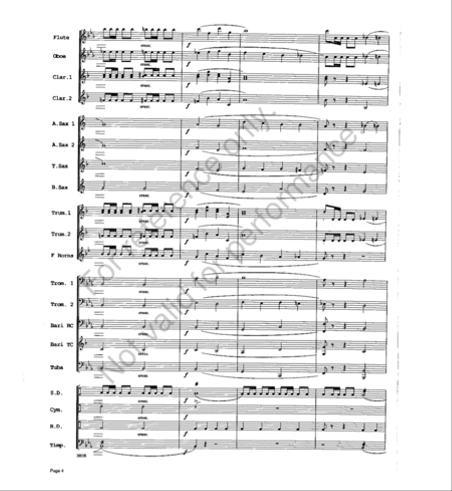 Trumpets a la King Concert Band scores gallery preview page 3