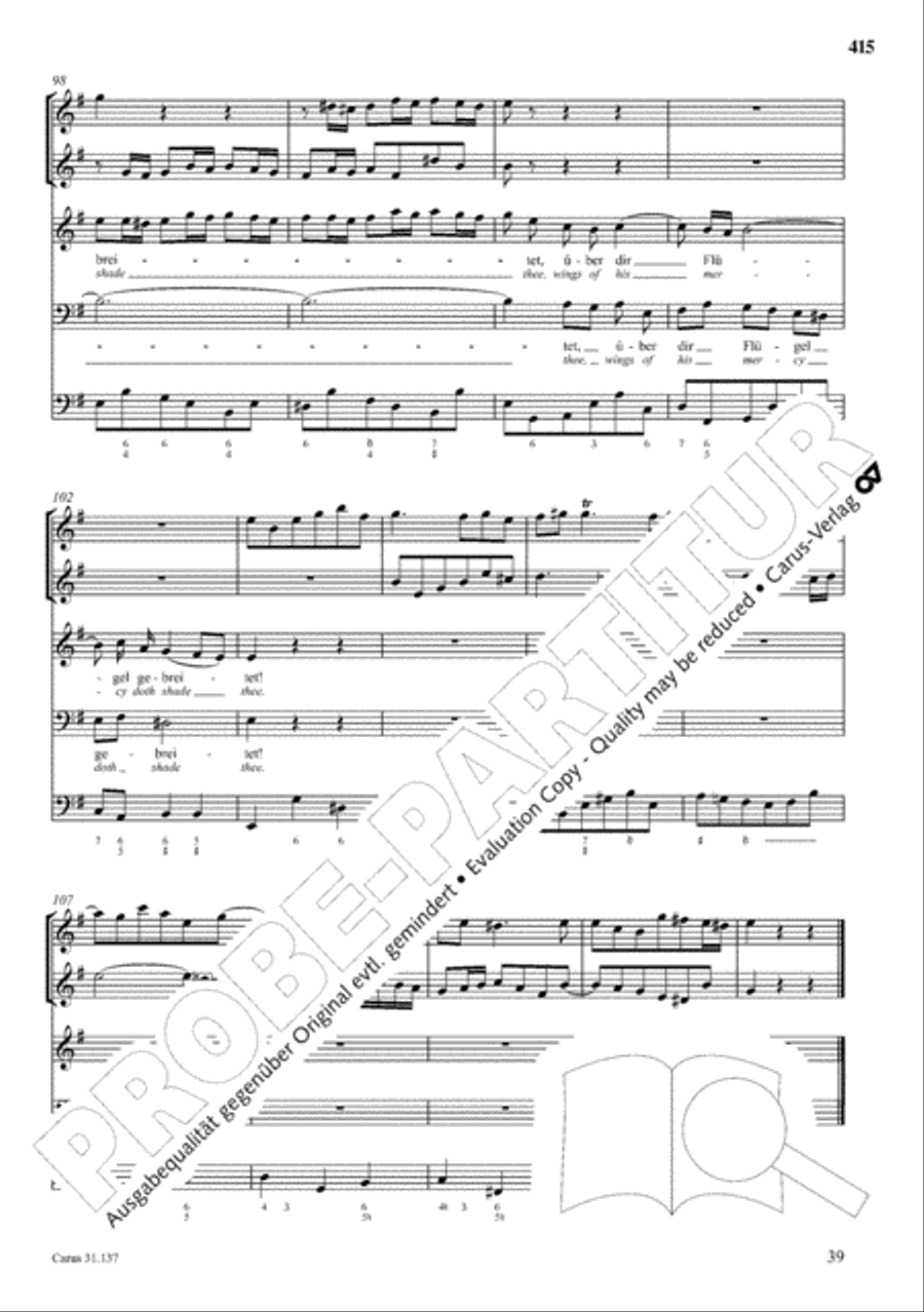 The Complete Sacred Vocal Works (Das geistliche Vokalwerk) Voice scores gallery preview page 416