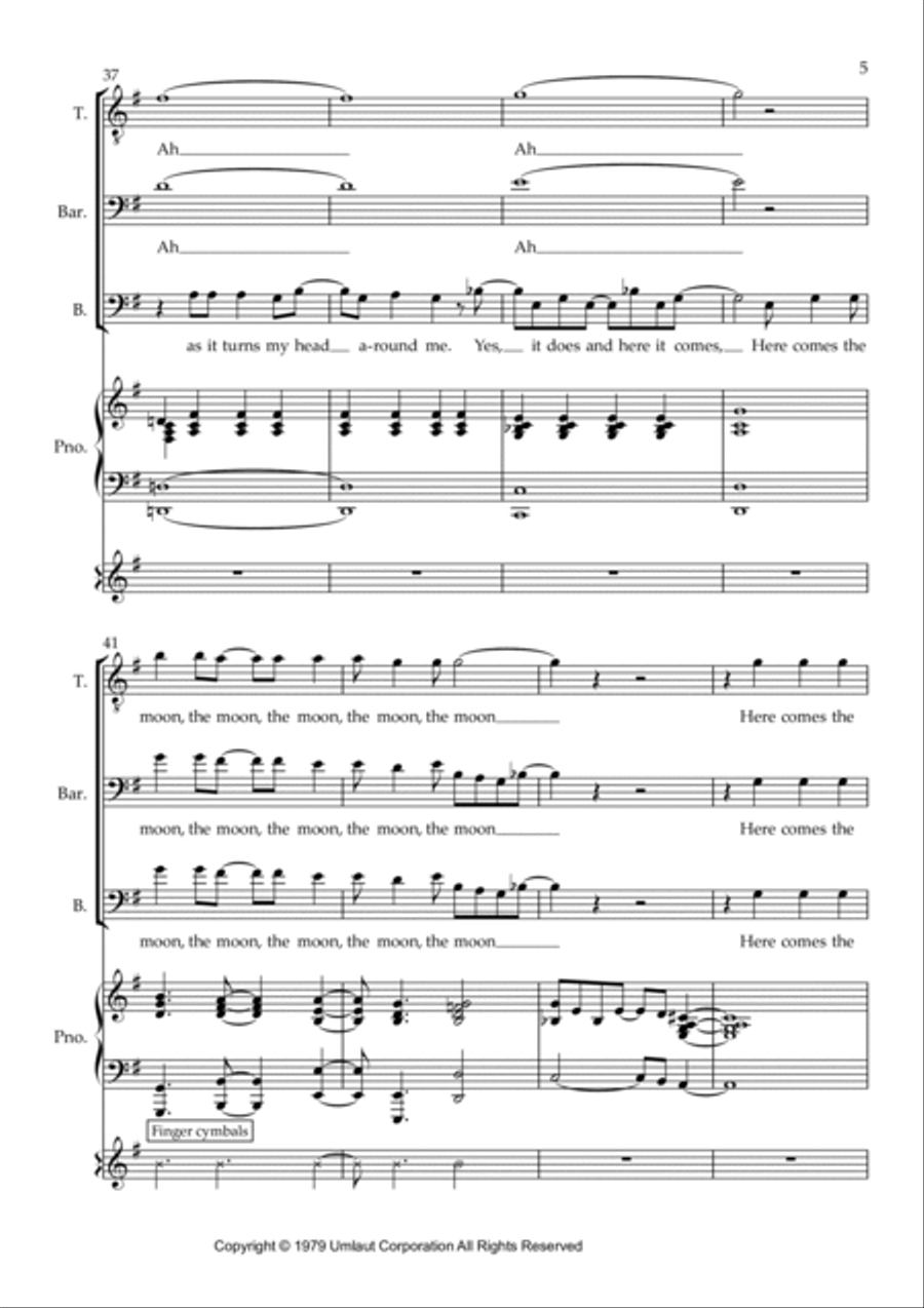 Here Comes The Moon Here Comes The Moon TTBB scores gallery preview page 5