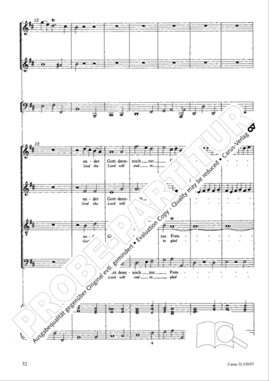 O my Lord, I long for thee (Nach dir, Herr, verlanget mich) 4-Part scores gallery preview page 53