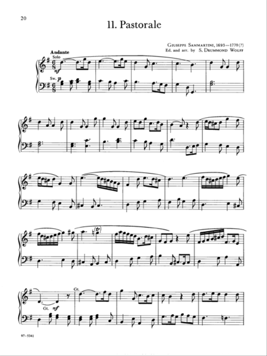 Baroque Music for Manuals, Vol. I Organ scores gallery preview page 8