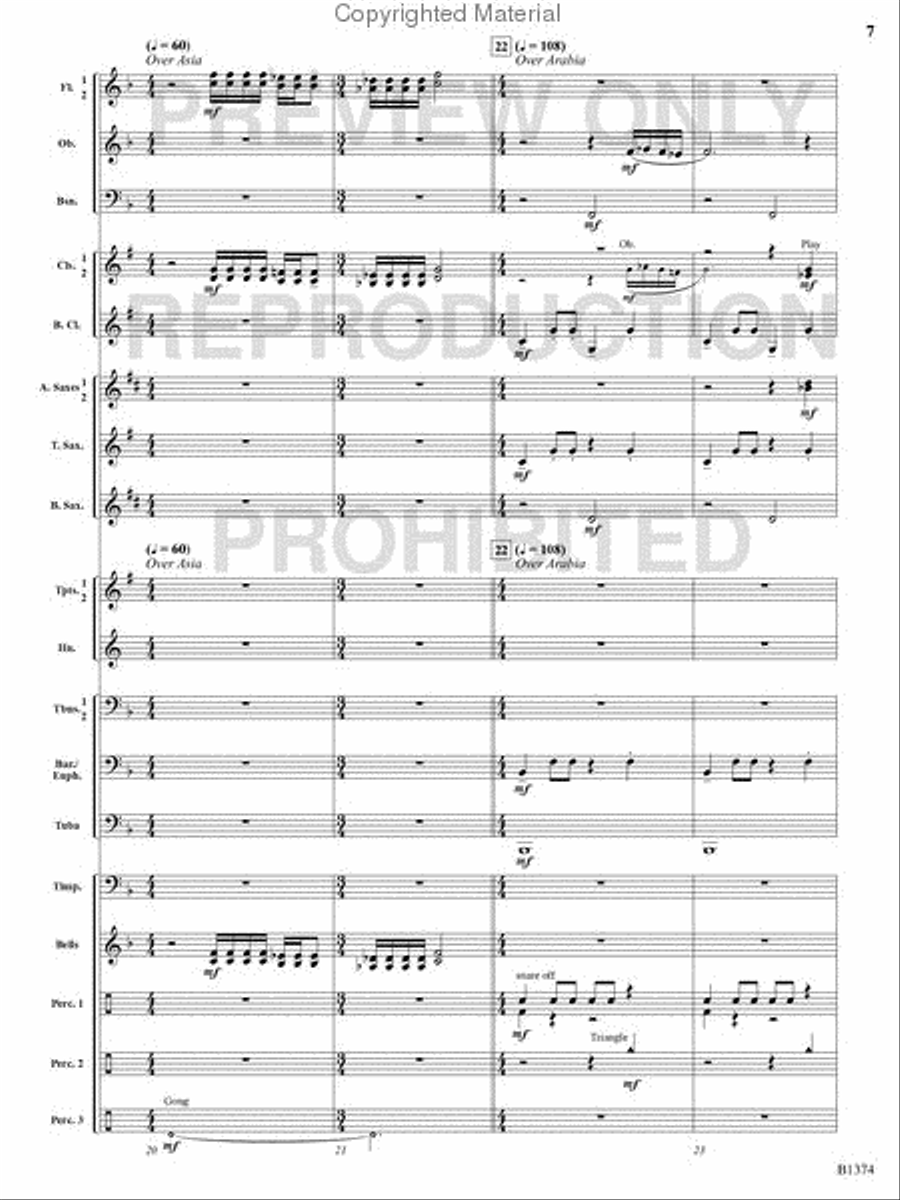 A Stowaway on Santa's Sleigh Concert Band scores gallery preview page 6
