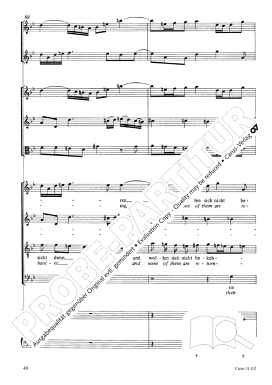 Lord God, your eyes are seeing truth in trusting (Herr, deine Augen sehen nach dem Glauben) ATB scores gallery preview page 41