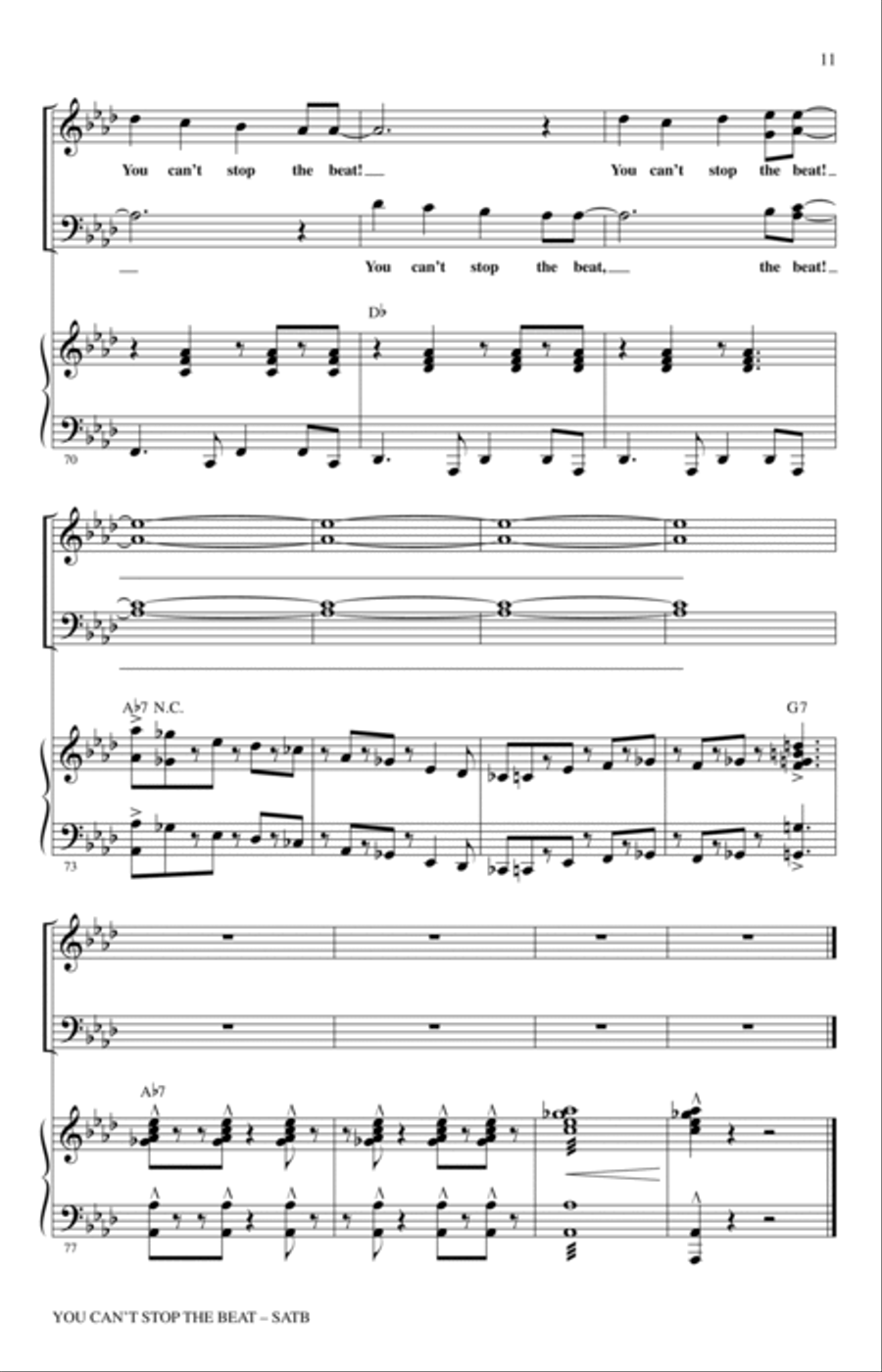You Can't Stop The Beat (from Hairspray) (arr. Roger Emerson) 4-Part scores gallery preview page 9