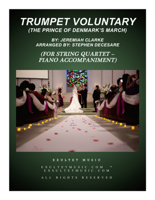 Book cover for Trumpet Voluntary (for String Quartet - Piano Accompaniment)