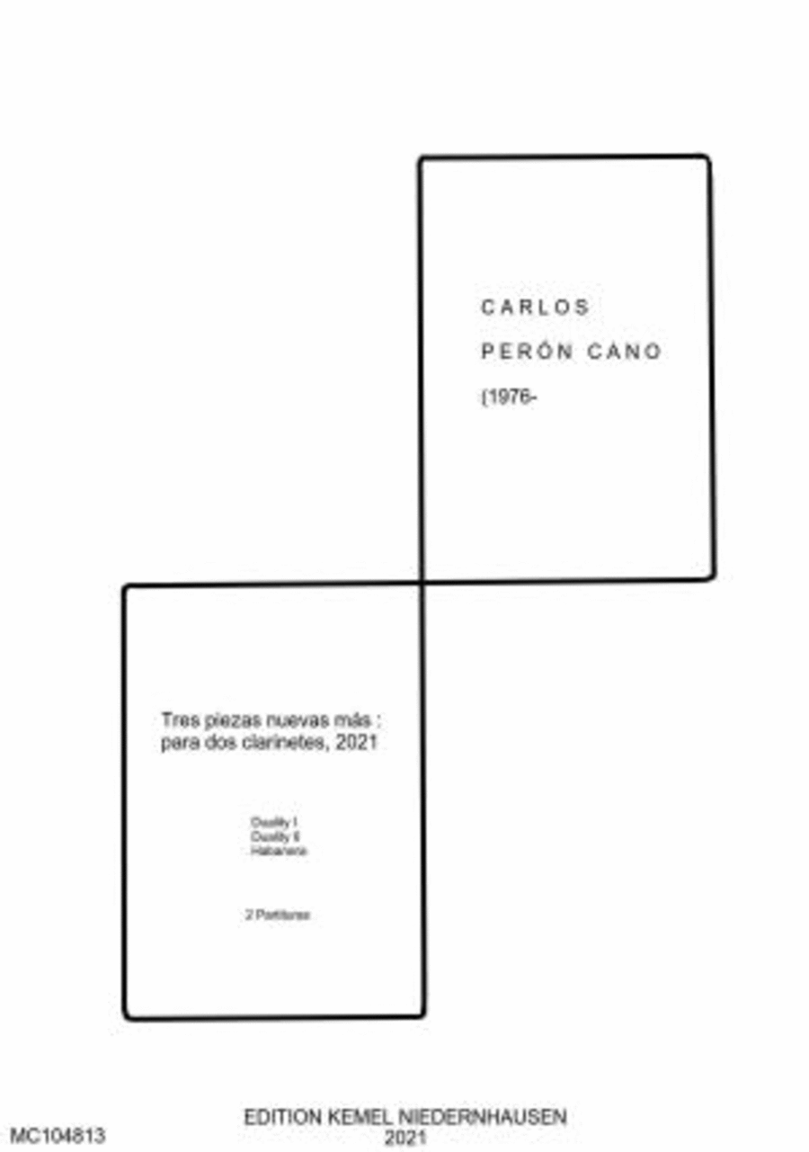 Tres piezas nuevas mas Clarinet Duet scores gallery preview page 1