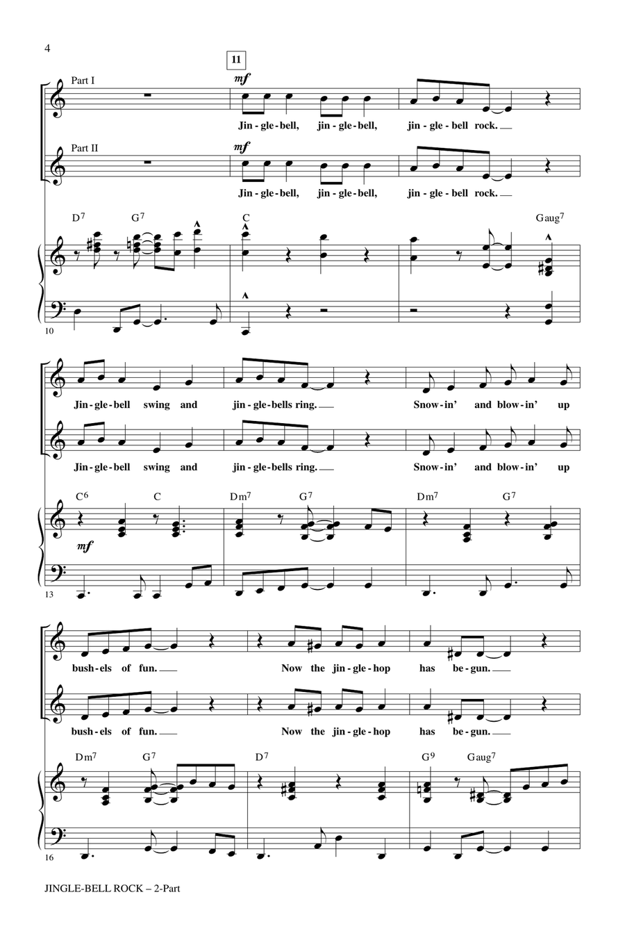 Jingle Bell Rock Jingle Bell Rock 2-Part scores gallery preview page 2