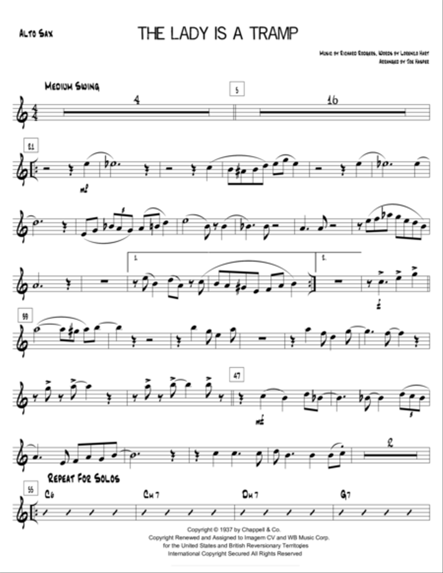The Lady Is A Tramp The Lady Is A Tramp Small Ensemble scores gallery preview page 2
